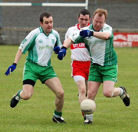 Action from the senior league game against Malin.