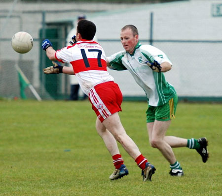 Action from the senior league game against Malin.