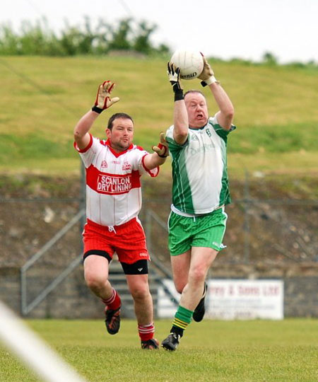 Action from the senior league game against Malin.