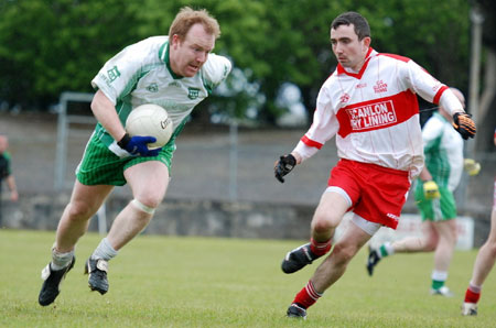 Action from the senior league game against Malin.