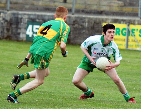 Action from the minor league game against Ardara.