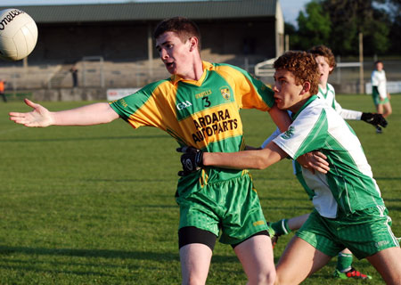 Action from the minor league game against Ardara.