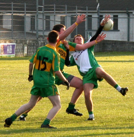 Action from the minor league game against Ardara.