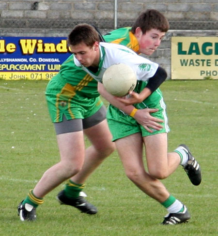 Action from the minor league game against Ardara.