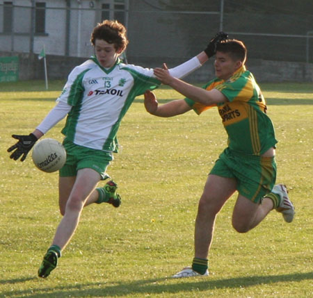 Action from the minor league game against Ardara.