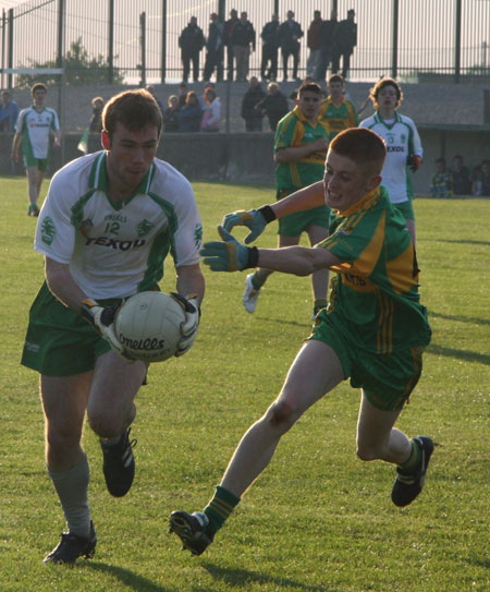 Action from the minor league game against Ardara.