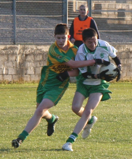 Action from the minor league game against Ardara.