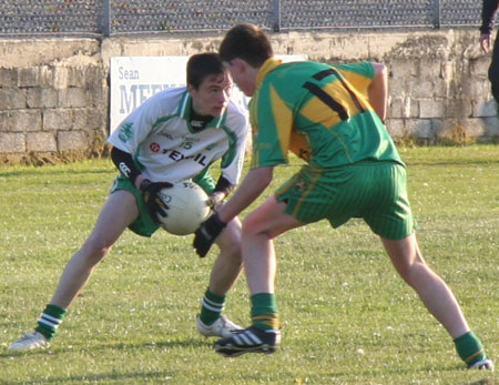 Action from the minor league game against Ardara.