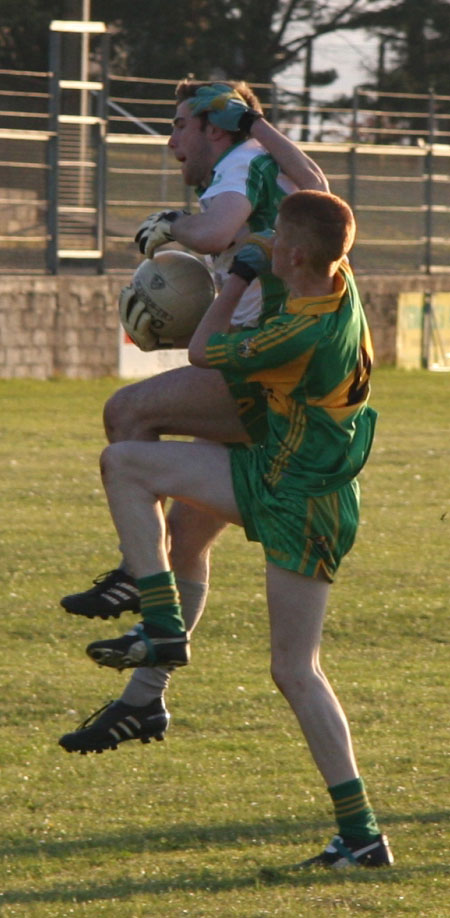 Action from the minor league game against Ardara.