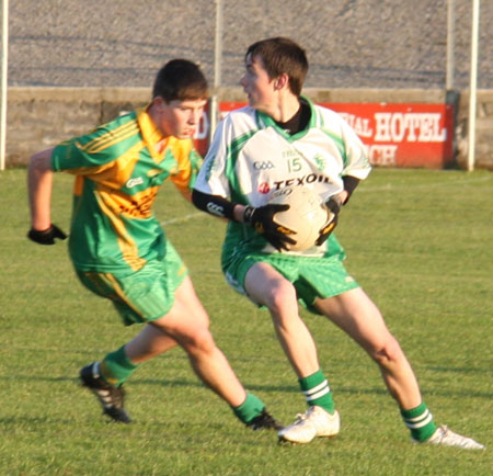 Action from the minor league game against Ardara.