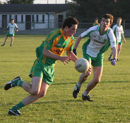 Action from the minor league game against Ardara.