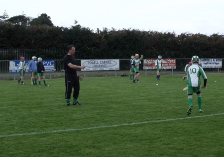 Action from the under 14 Ulster Féile final.