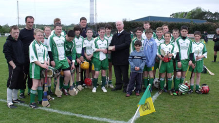 Action from the under 14 Ulster Féile final.