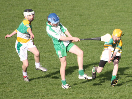 Action from the under 14 league final.