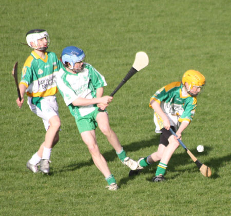 Action from the under 14 league final.