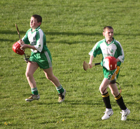 Action from the under 14 league final.