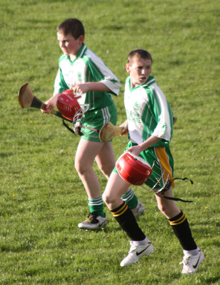 Action from the under 14 league final.