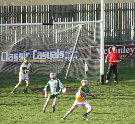 Action from the under 14 league final.