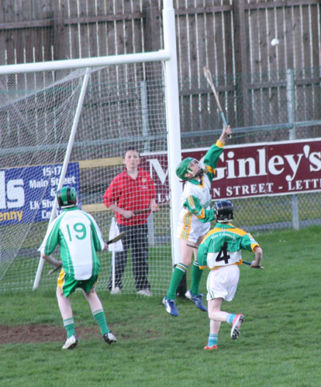 Action from the under 14 league final.