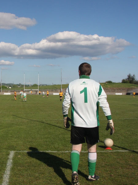 Action from the senior league game against Malin.