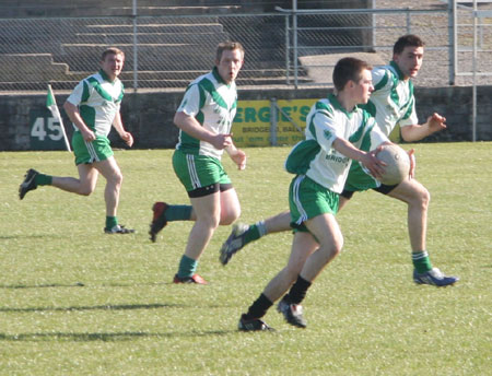 Action from the senior league game against Malin.