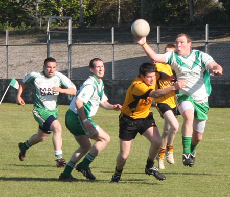 Action from the senior league game against Malin.