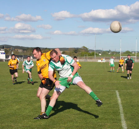 Action from the senior league game against Malin.