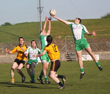 Action from the senior league game against Malin.