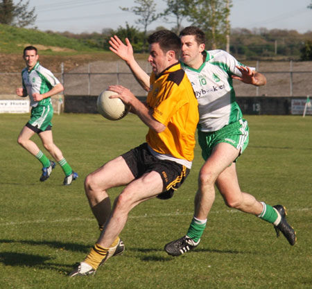 Action from the senior league game against Malin.