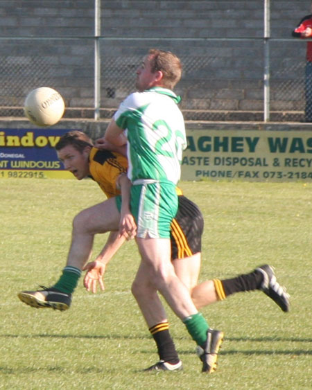 Action from the senior league game against Malin.