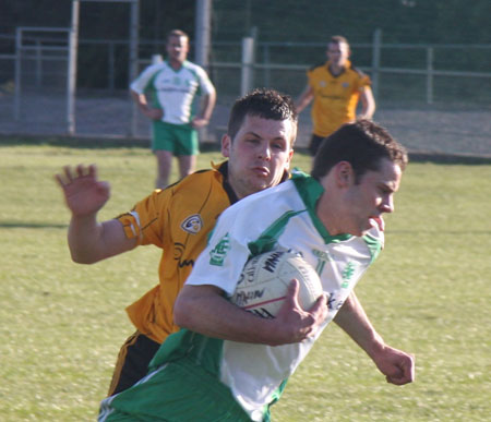 Action from the senior league game against Malin.