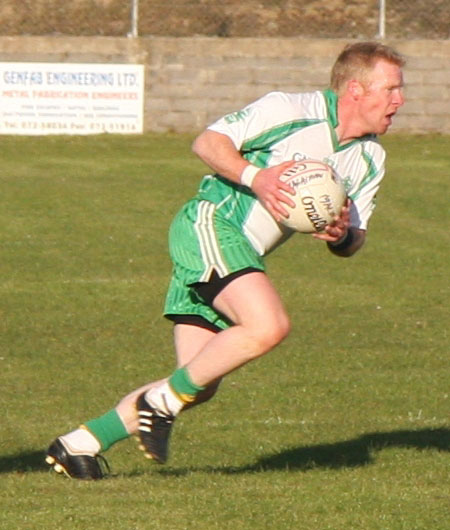 Action from the senior league game against Malin.