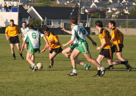 Action from the senior league game against Malin.