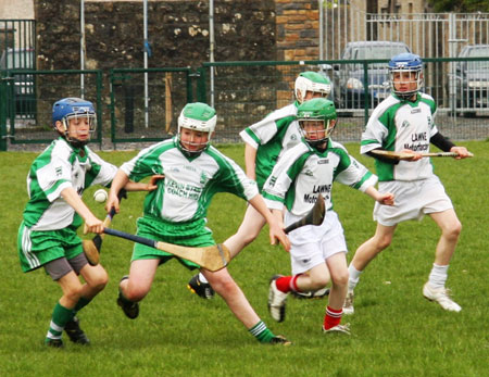 Action from the under 14 Ulster File final.