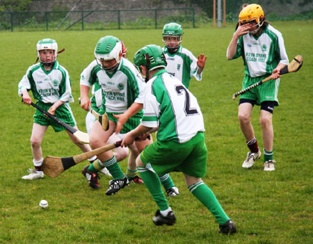 Action from the under 14 Ulster File final.