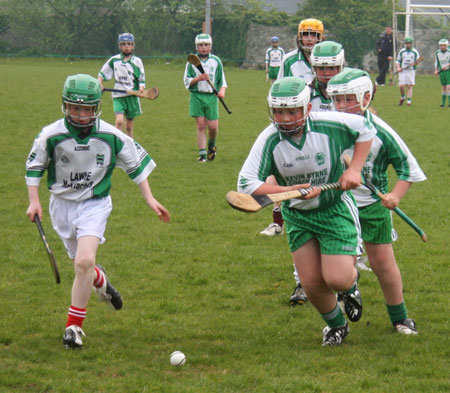 Action from the under 14 Ulster File final.