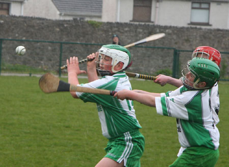 Action from the under 14 Ulster File final.