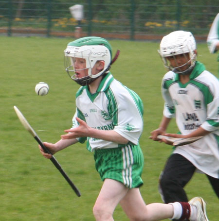 Action from the under 14 Ulster File final.