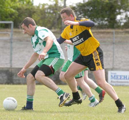 Action from the senior league game against Malin.