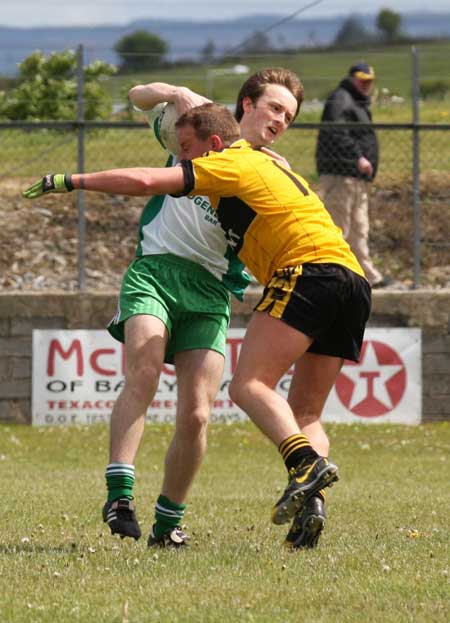 Action from the senior league game against Malin.