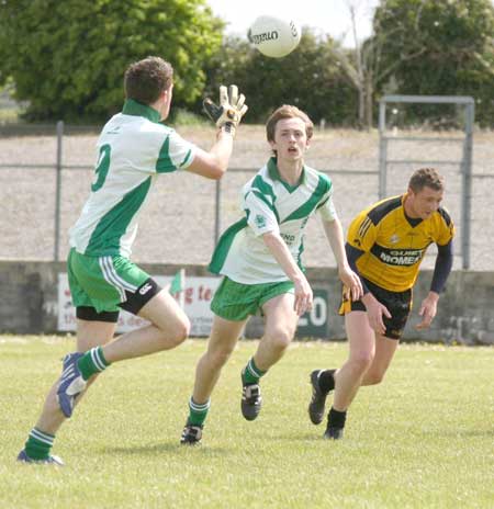 Action from the senior league game against Malin.