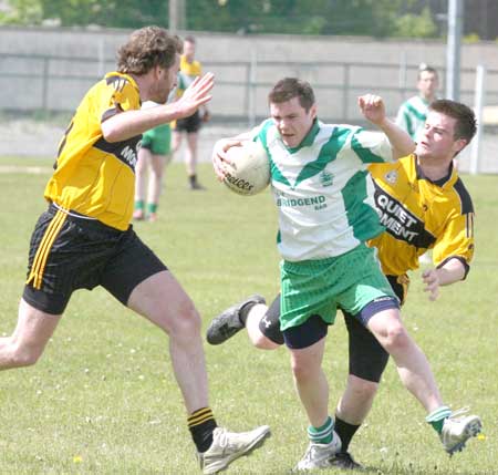 Action from the senior league game against Malin.