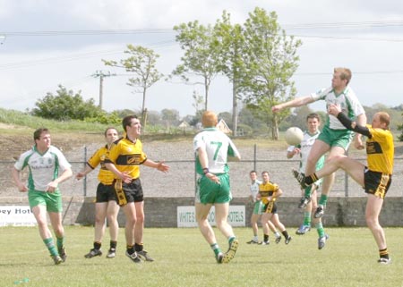 Action from the senior league game against Malin.