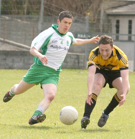 Action from the senior league game against Malin.