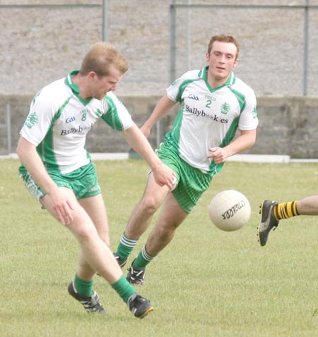 Action from the senior league game against Malin.