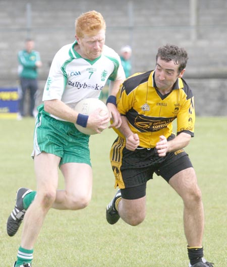 Action from the senior league game against Malin.