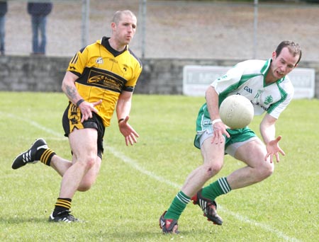 Action from the senior league game against Malin.