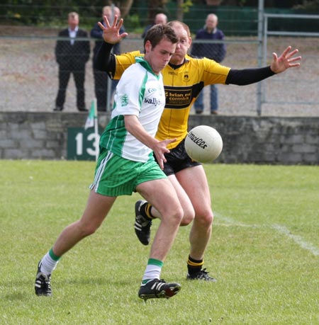 Action from the senior league game against Malin.