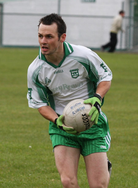 Action from the senior secondary league game against Naomh Brd.