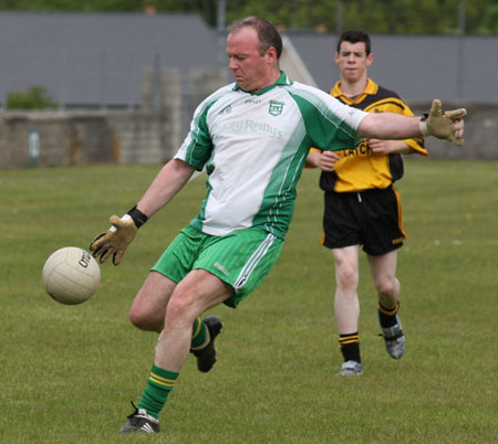 Action from the senior secondary league game against Naomh Brd.